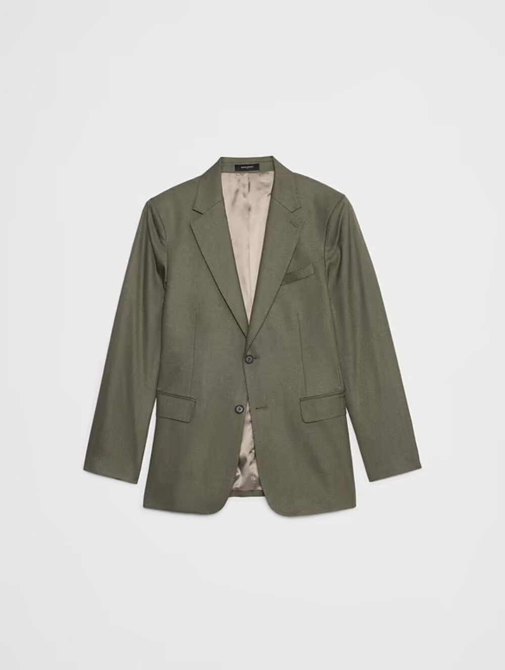 Banana Republic Factory Sharkskin Suit Jacket Sage 38s